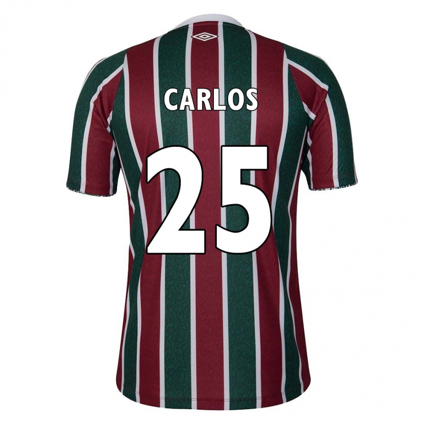 Kids Football Antônio Carlos #25 Green Maroon White Home Jersey 2024/25 T-Shirt Nz