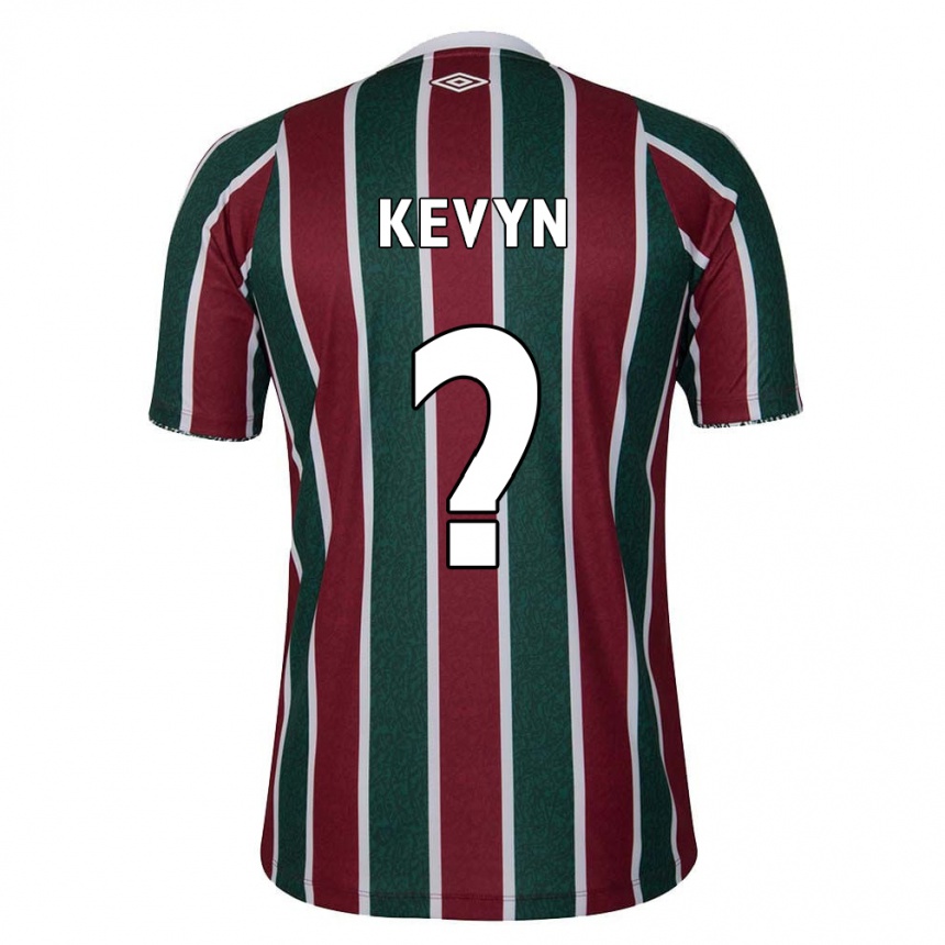 Kids Football Kevyn #0 Green Maroon White Home Jersey 2024/25 T-Shirt Nz