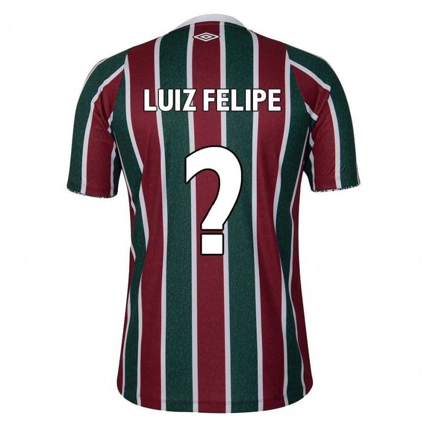 Kids Football Luiz Felipe #0 Green Maroon White Home Jersey 2024/25 T-Shirt Nz