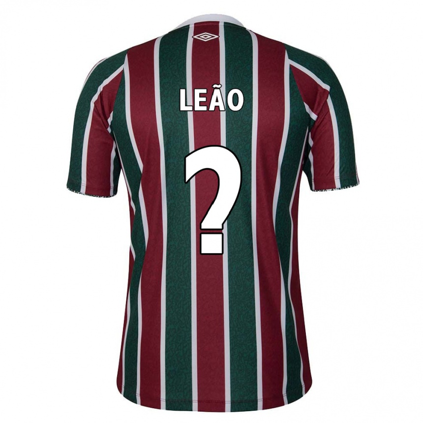 Kids Football Caio Leão #0 Green Maroon White Home Jersey 2024/25 T-Shirt Nz