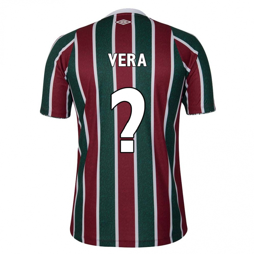 Kids Football Miguel Vera #0 Green Maroon White Home Jersey 2024/25 T-Shirt Nz