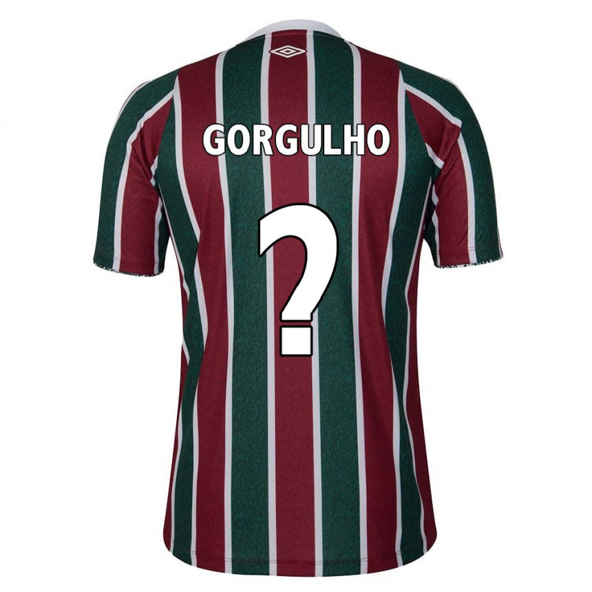 Kids Football Gabriel Gorgulho #0 Green Maroon White Home Jersey 2024/25 T-Shirt Nz