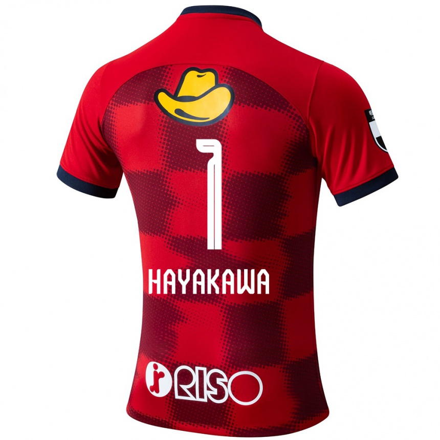 Kids Football Tomoki Hayakawa #1 Red Blue White Home Jersey 2024/25 T-Shirt Nz