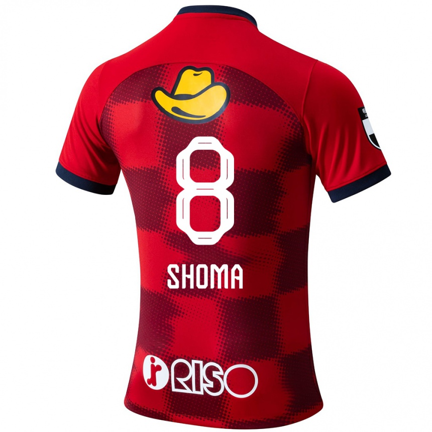 Kids Football Shoma Doi #8 Red Blue White Home Jersey 2024/25 T-Shirt Nz