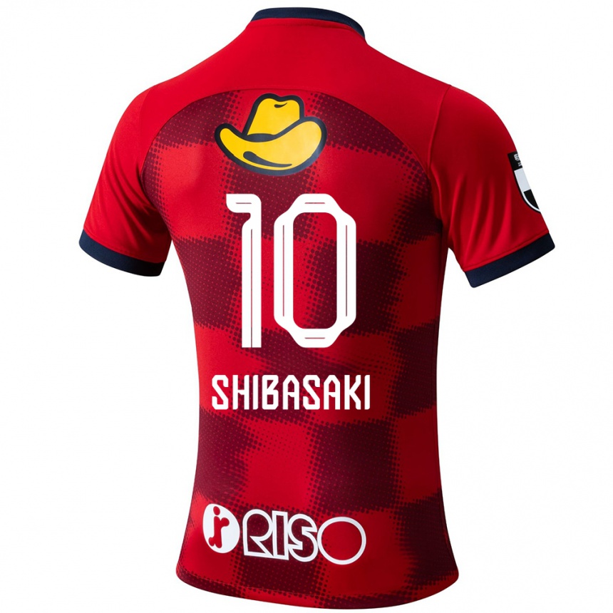 Kids Football Gaku Shibasaki #10 Red Blue White Home Jersey 2024/25 T-Shirt Nz