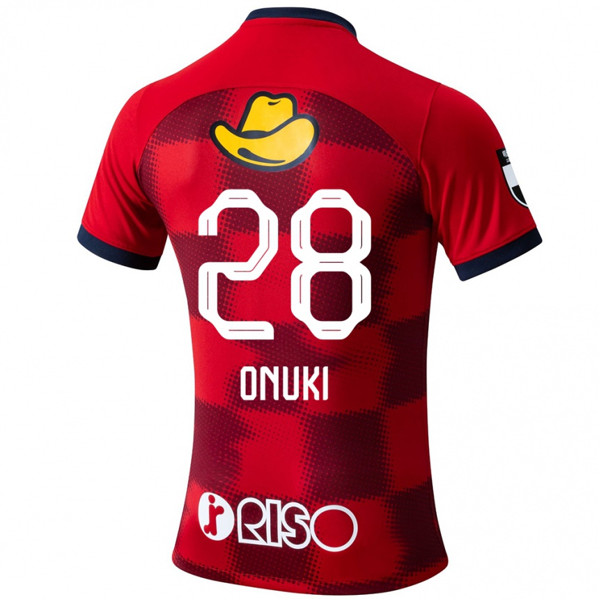 Kids Football Rui Onuki #28 Red Blue White Home Jersey 2024/25 T-Shirt Nz