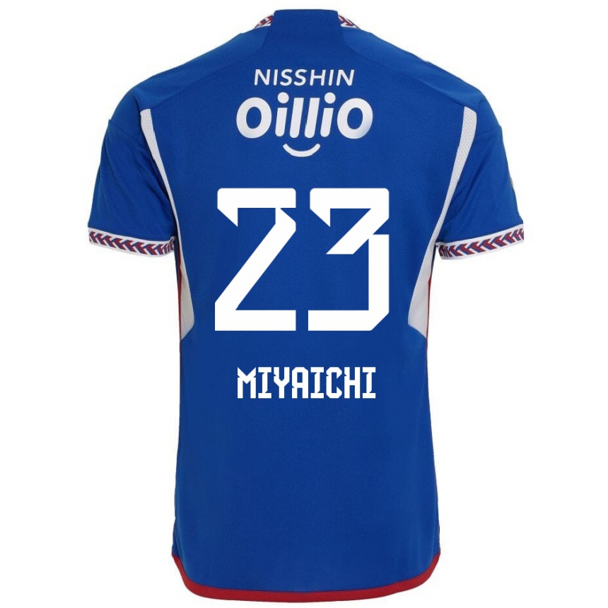 Kids Football Ryo Miyaichi #23 Blue White Red Home Jersey 2024/25 T-Shirt Nz