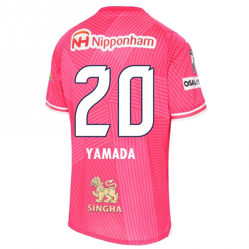 Kids Football Kotaro Yamada #20 Pink White Home Jersey 2024/25 T-Shirt Nz