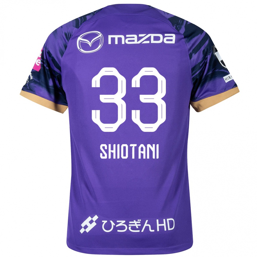 Kids Football Tsukasa Shiotani #33 Purple White Home Jersey 2024/25 T-Shirt Nz