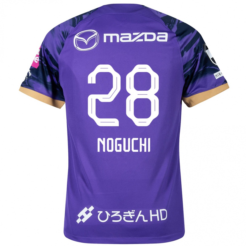 Kids Football Rento Noguchi #28 Purple White Home Jersey 2024/25 T-Shirt Nz