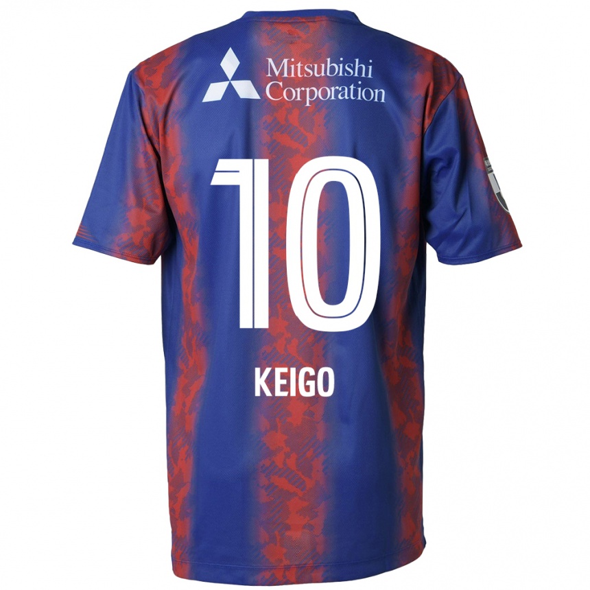 Kids Football Keigo Higashi #10 Blue Red Home Jersey 2024/25 T-Shirt Nz