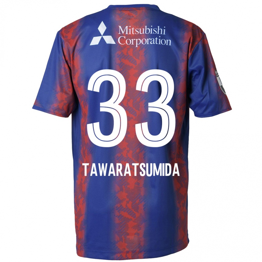 Kids Football Kota Tawaratsumida #33 Blue Red Home Jersey 2024/25 T-Shirt Nz