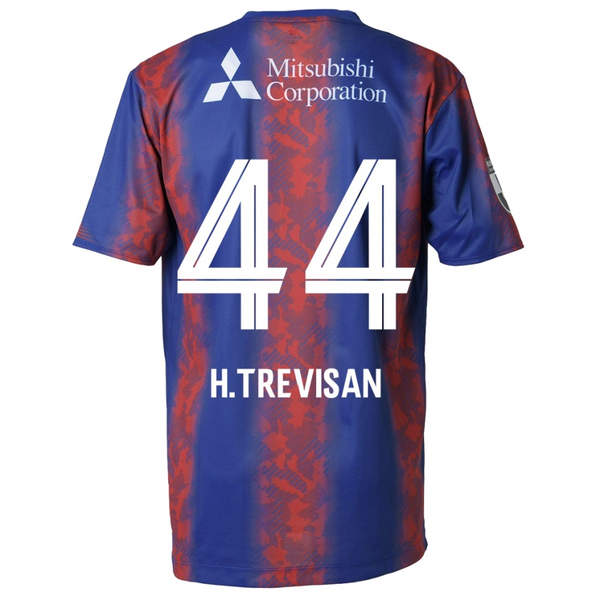 Kids Football Henrique Trevisan #44 Blue Red Home Jersey 2024/25 T-Shirt Nz