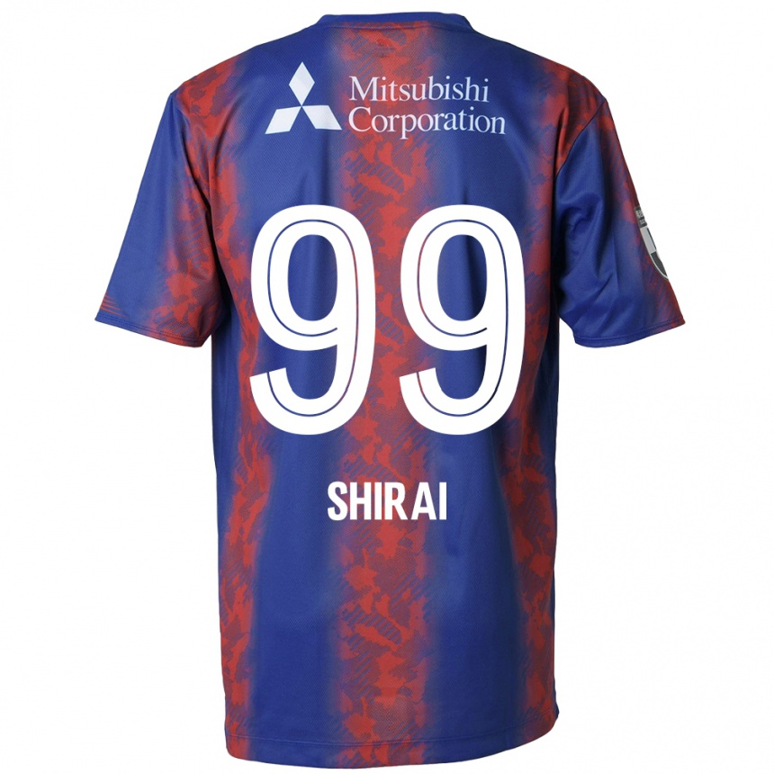 Kids Football Kosuke Shirai #99 Blue Red Home Jersey 2024/25 T-Shirt Nz