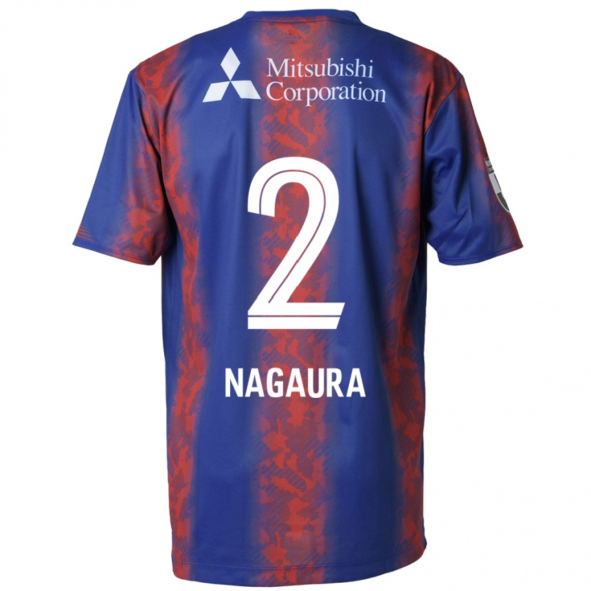 Kids Football Koshi Nagaura #2 Blue Red Home Jersey 2024/25 T-Shirt Nz