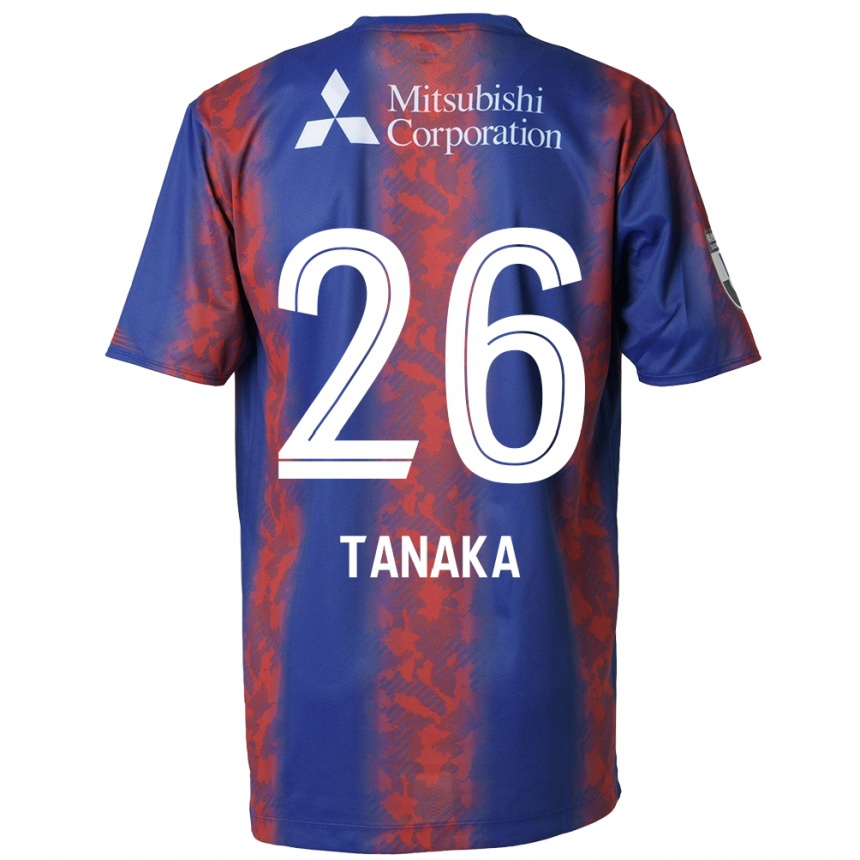 Kids Football Haruto Tanaka #26 Blue Red Home Jersey 2024/25 T-Shirt Nz