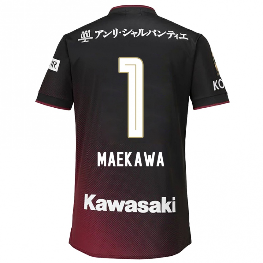 Kids Football Daiya Maekawa #1 Black Red Home Jersey 2024/25 T-Shirt Nz