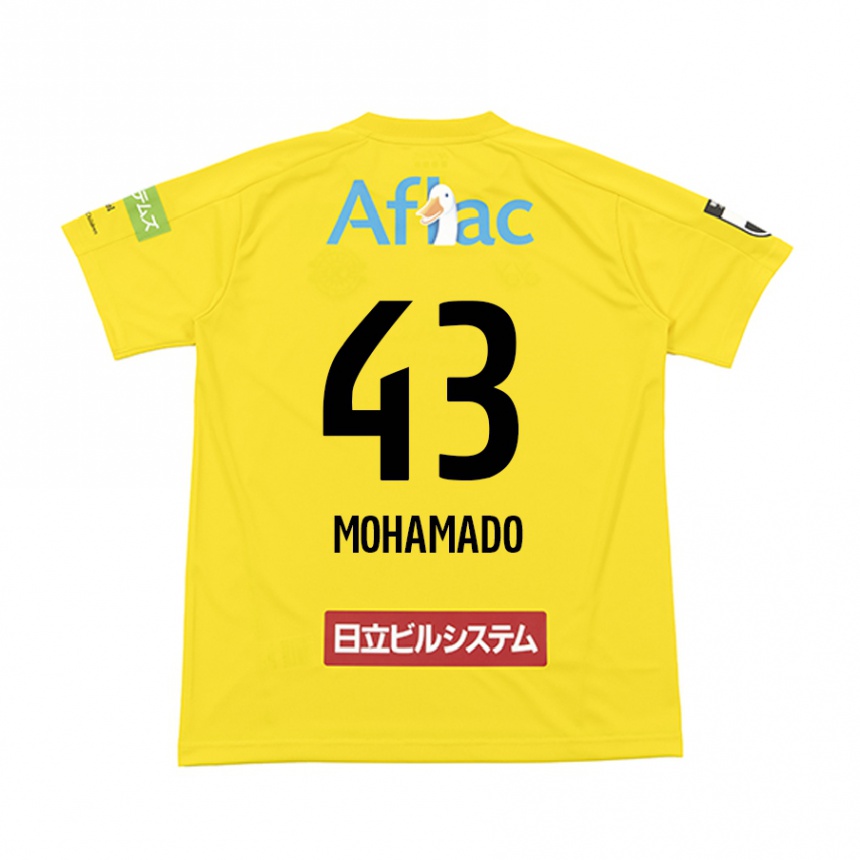 Kids Football Faruzansana Mohamado #43 Yellow Black Home Jersey 2024/25 T-Shirt Nz