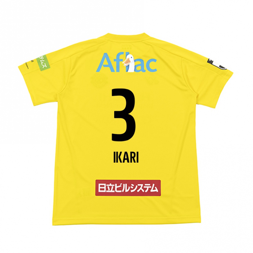 Kids Football Tetta Ikari #3 Yellow Black Home Jersey 2024/25 T-Shirt Nz