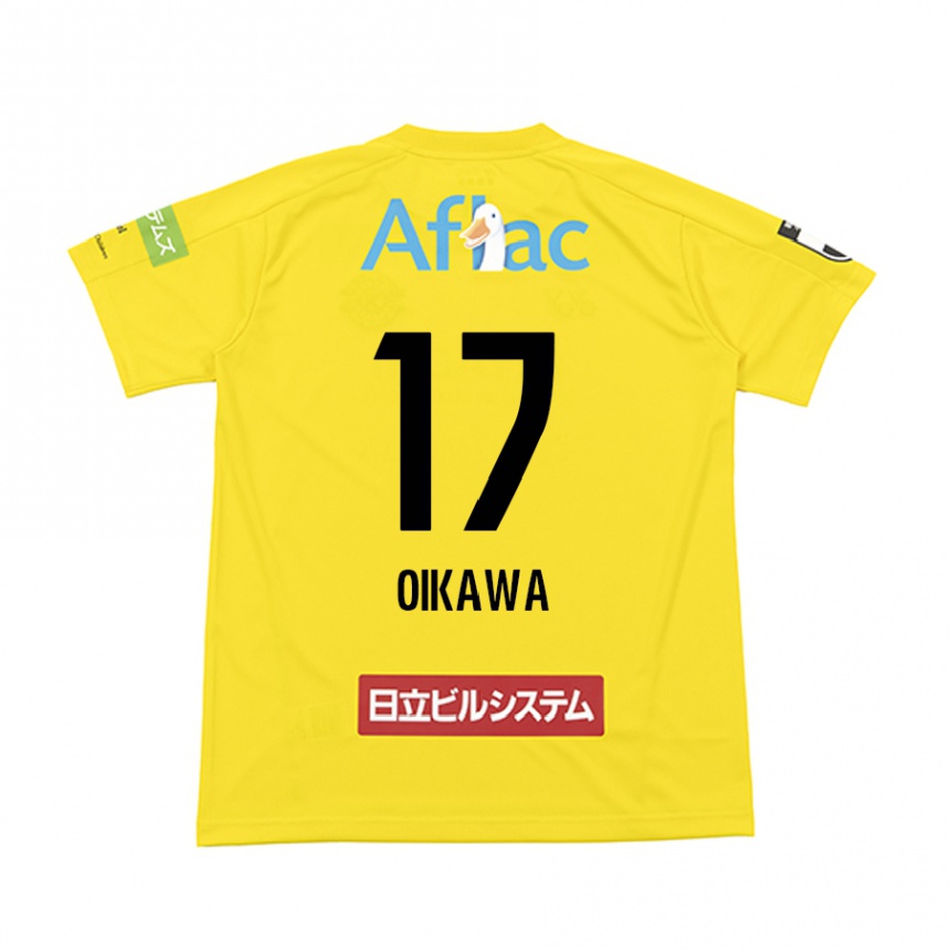 Kids Football Koki Oikawa #17 Yellow Black Home Jersey 2024/25 T-Shirt Nz