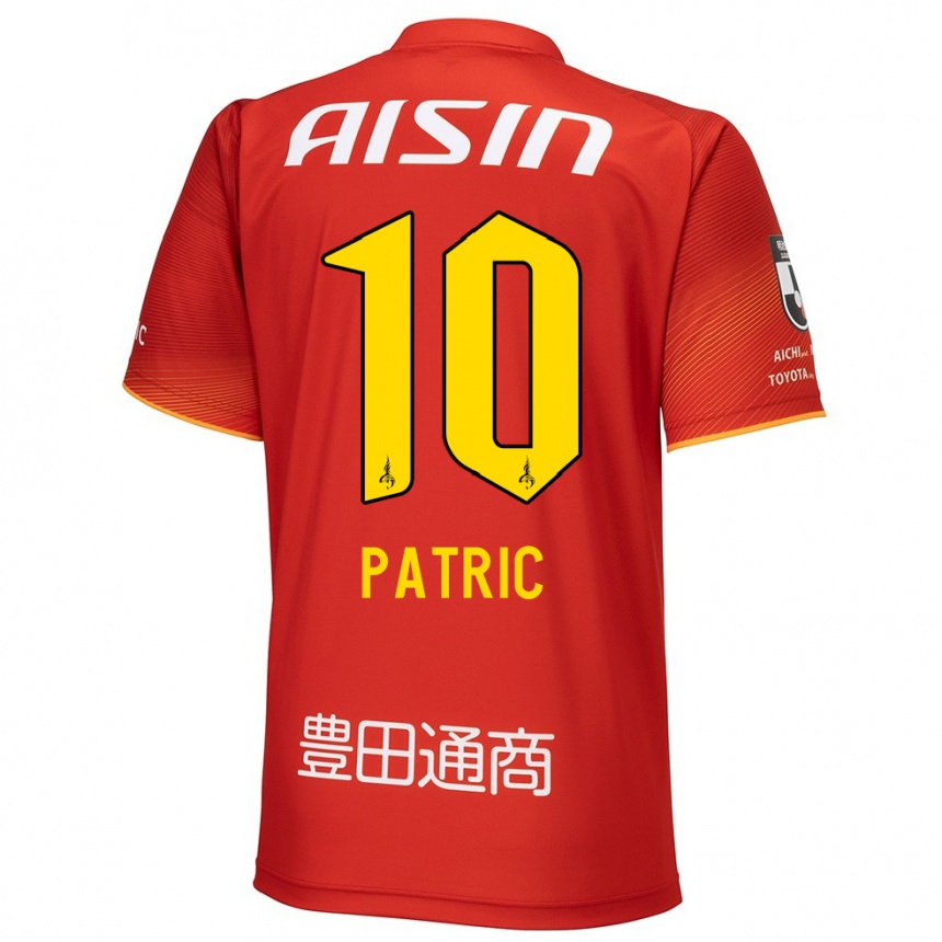 Kids Football Patric #10 Red White Yellow Home Jersey 2024/25 T-Shirt Nz