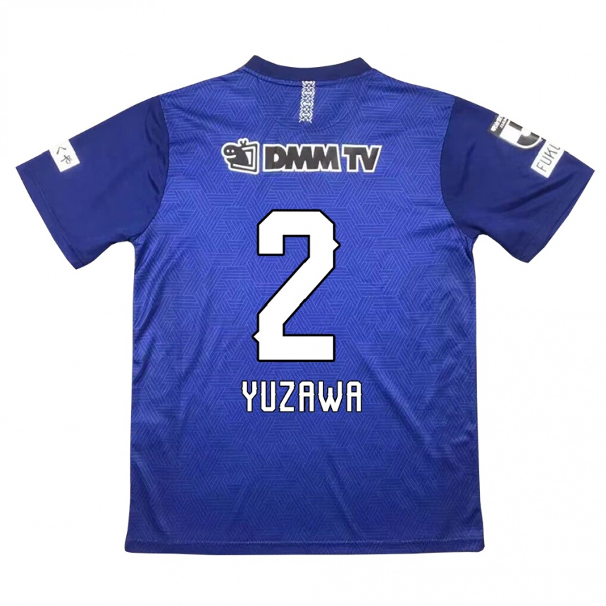 Kids Football Masato Yuzawa #2 Dark Blue Home Jersey 2024/25 T-Shirt Nz