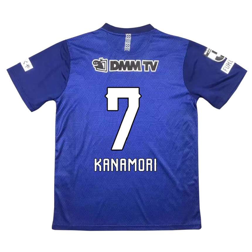 Kids Football Takeshi Kanamori #7 Dark Blue Home Jersey 2024/25 T-Shirt Nz