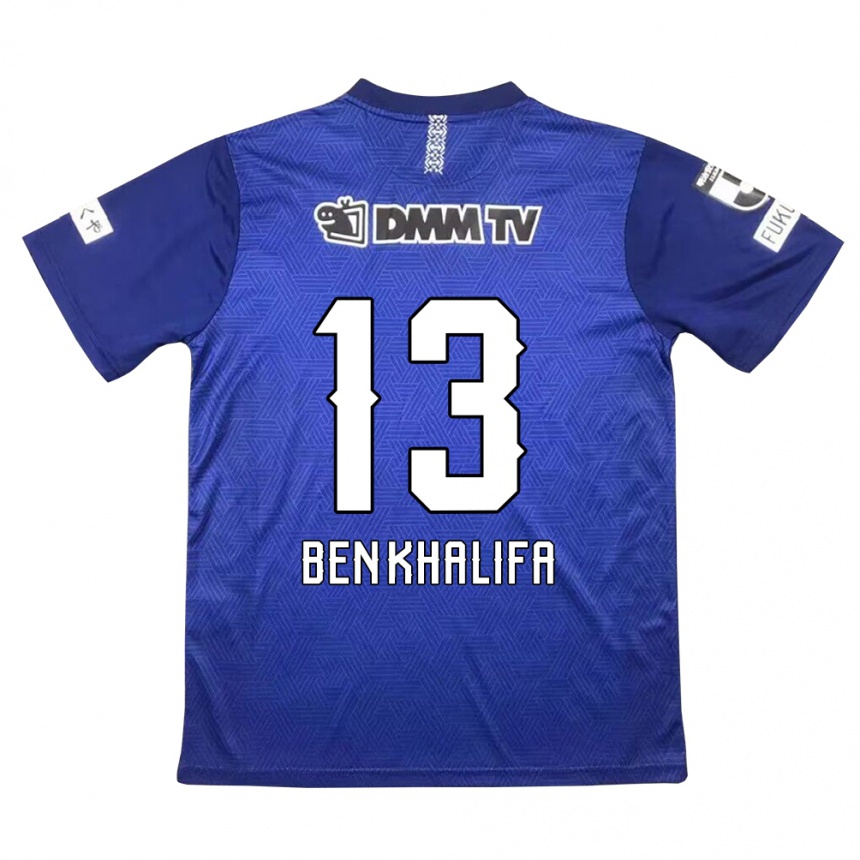 Kids Football Nassim Ben Khalifa #13 Dark Blue Home Jersey 2024/25 T-Shirt Nz