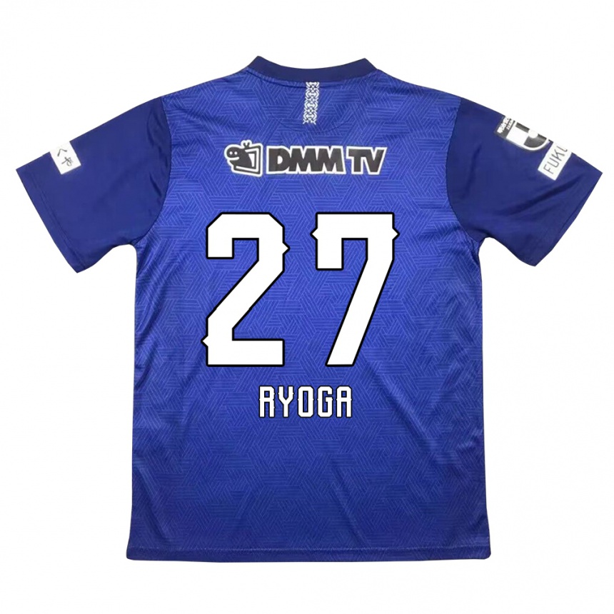 Kids Football Ryoga Sato #27 Dark Blue Home Jersey 2024/25 T-Shirt Nz