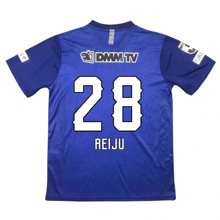 Kids Football Reiju Tsuruno #28 Dark Blue Home Jersey 2024/25 T-Shirt Nz