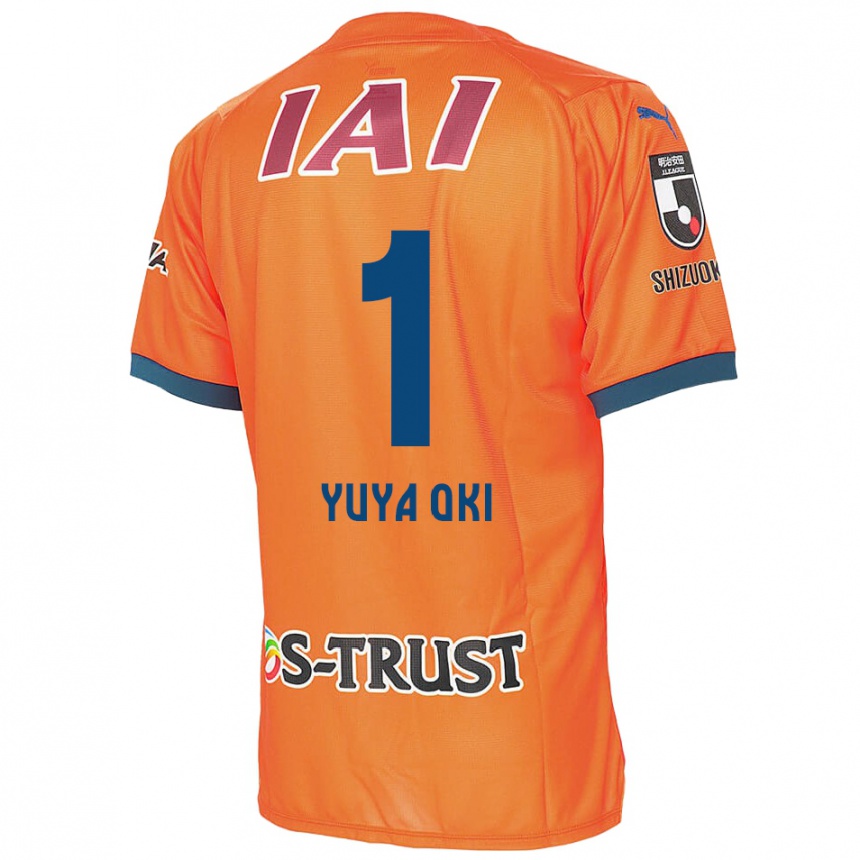 Kids Football Yuya Oki #1 Orange Blue Home Jersey 2024/25 T-Shirt Nz