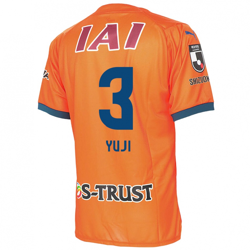 Kids Football Yuji Takahashi #3 Orange Blue Home Jersey 2024/25 T-Shirt Nz