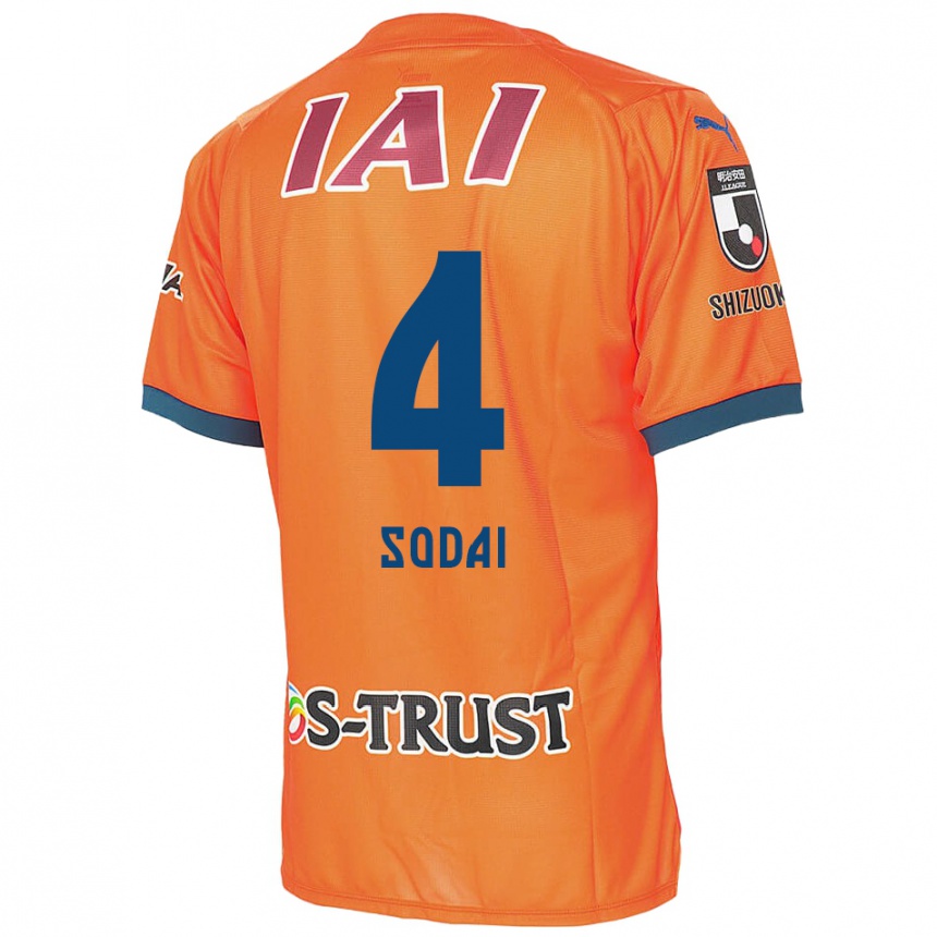 Kids Football Sodai Hasukawa #4 Orange Blue Home Jersey 2024/25 T-Shirt Nz