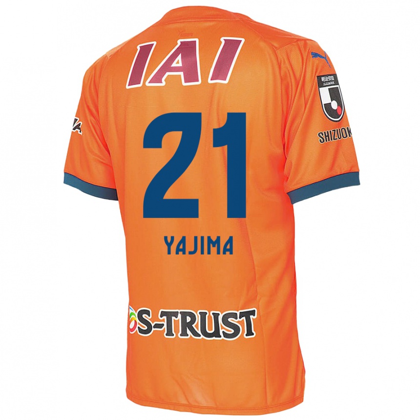 Kids Football Shinya Yajima #21 Orange Blue Home Jersey 2024/25 T-Shirt Nz