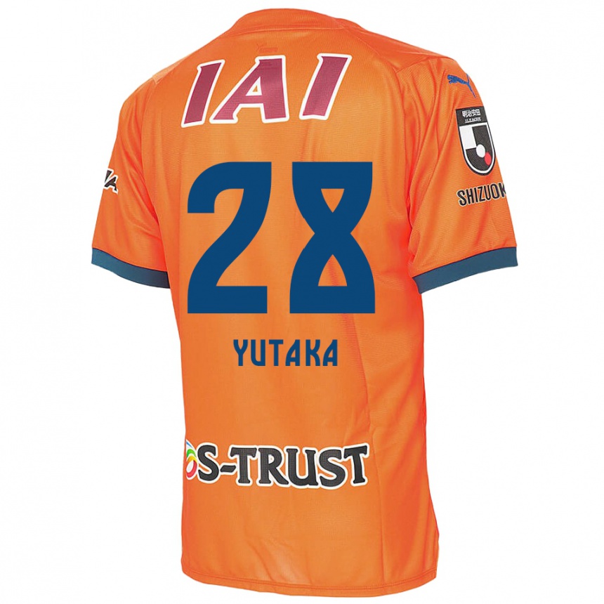 Kids Football Yutaka Yoshida #28 Orange Blue Home Jersey 2024/25 T-Shirt Nz