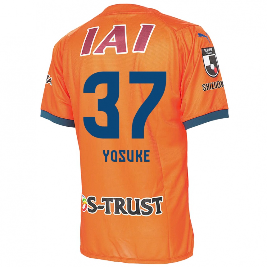 Kids Football Yosuke Morishige #37 Orange Blue Home Jersey 2024/25 T-Shirt Nz