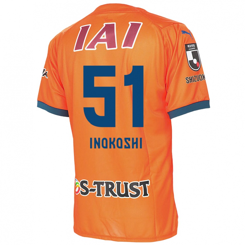 Kids Football Yui Inokoshi #51 Orange Blue Home Jersey 2024/25 T-Shirt Nz