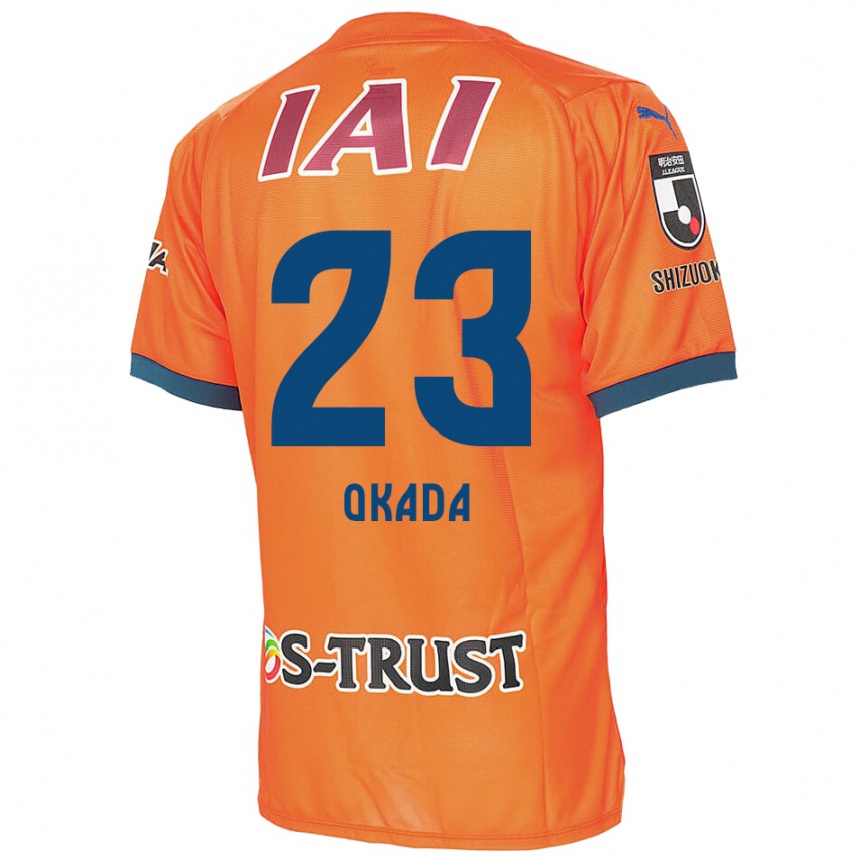 Kids Football Shu Okada #23 Orange Blue Home Jersey 2024/25 T-Shirt Nz