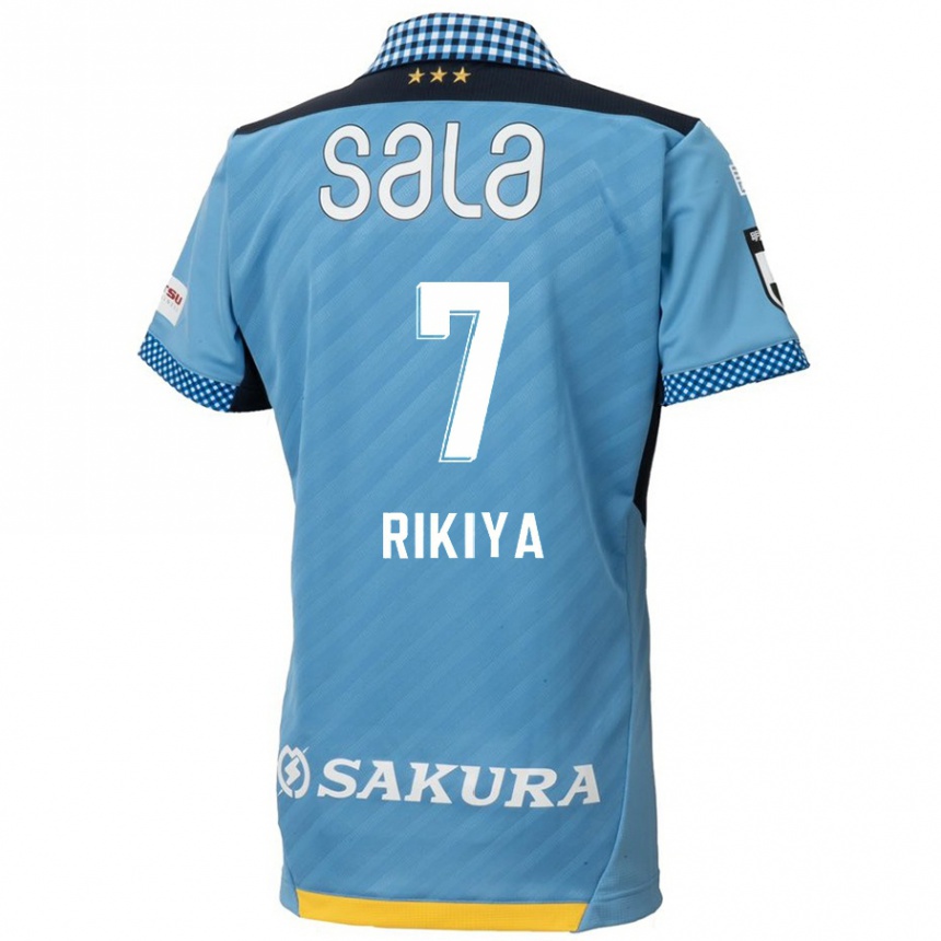 Kids Football Rikiya Uehara #7 Blue Black Home Jersey 2024/25 T-Shirt Nz