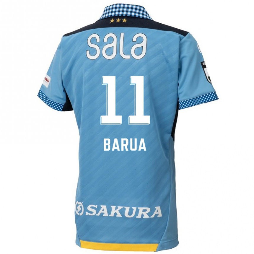 Kids Football Roi Barua #11 Blue Black Home Jersey 2024/25 T-Shirt Nz