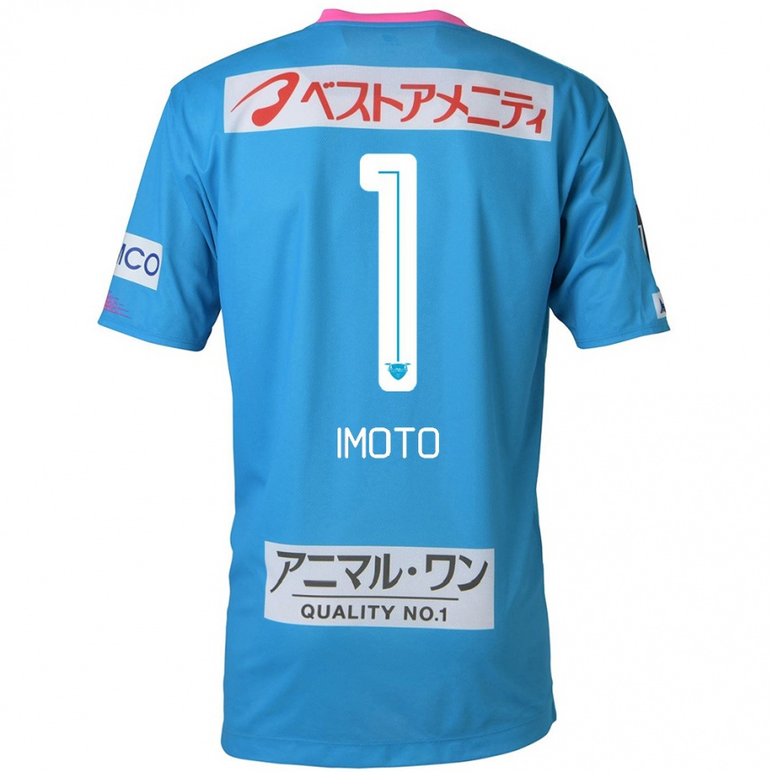 Kids Football Kota Imoto #1 Blue Pink Home Jersey 2024/25 T-Shirt Nz