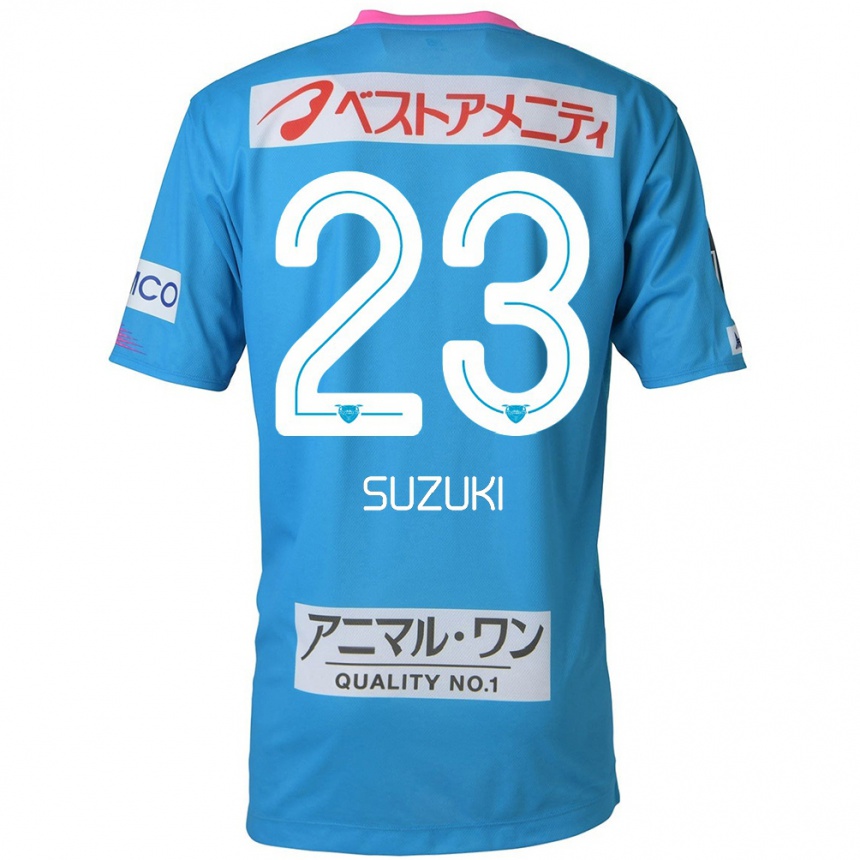 Kids Football Yuki Suzuki #23 Blue Pink Home Jersey 2024/25 T-Shirt Nz