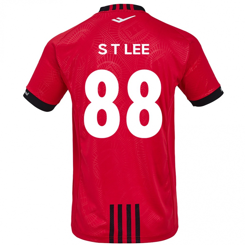 Kids Football Tae-Seok Lee #88 Red Black Home Jersey 2024/25 T-Shirt Nz