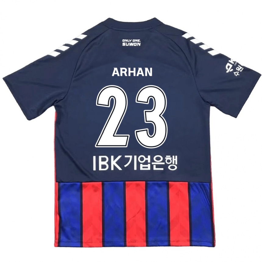 Kids Football Pratama Arhan #23 Blue Red Home Jersey 2024/25 T-Shirt Nz