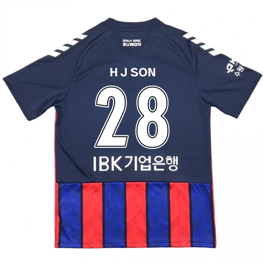 Kids Football Jun-Ho Son #28 Blue Red Home Jersey 2024/25 T-Shirt Nz