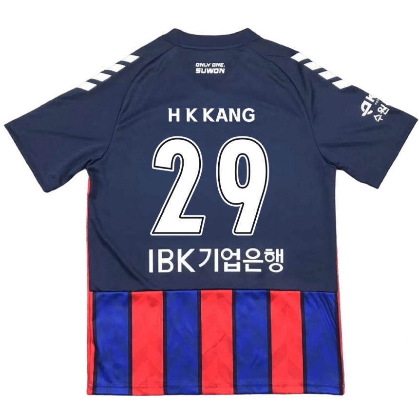 Kids Football Kyo-Hun Kang #29 Blue Red Home Jersey 2024/25 T-Shirt Nz