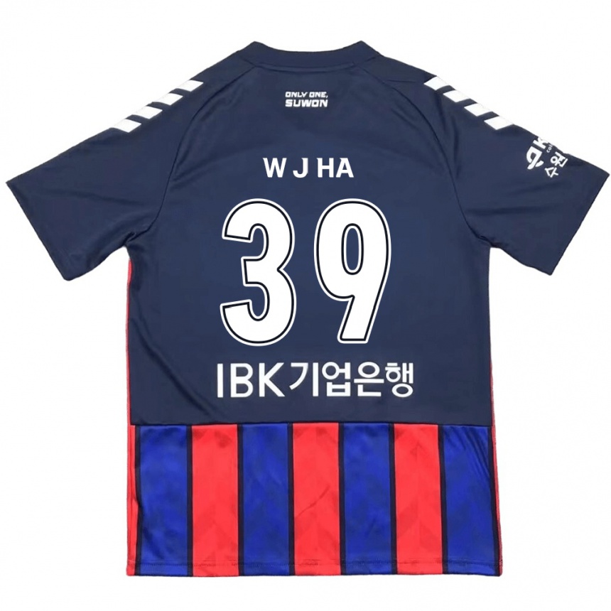 Kids Football Jung-Woo Ha #39 Blue Red Home Jersey 2024/25 T-Shirt Nz