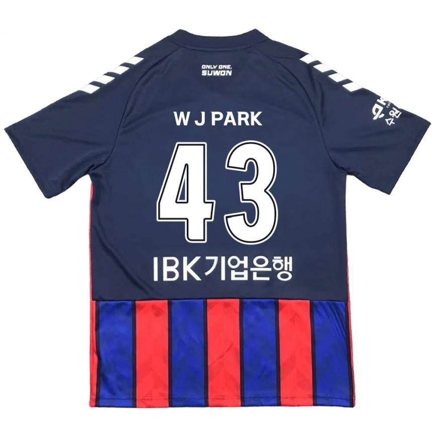 Kids Football Jin-Woo Park #43 Blue Red Home Jersey 2024/25 T-Shirt Nz