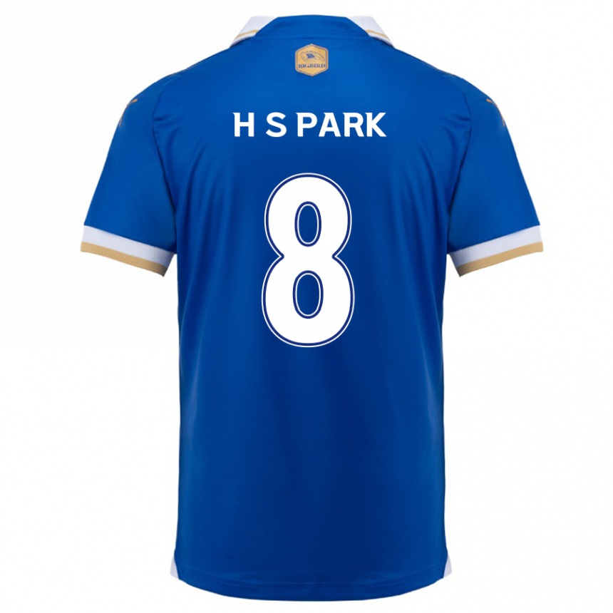 Kids Football Sang-Hyeok Park #8 Blue White Home Jersey 2024/25 T-Shirt Nz