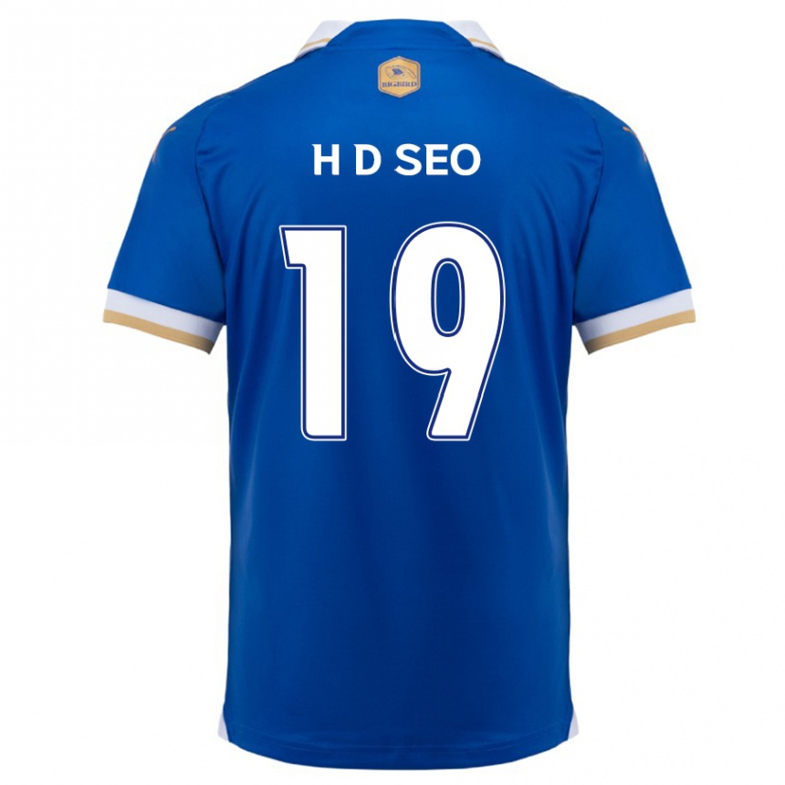 Kids Football Dong-Han Seo #19 Blue White Home Jersey 2024/25 T-Shirt Nz